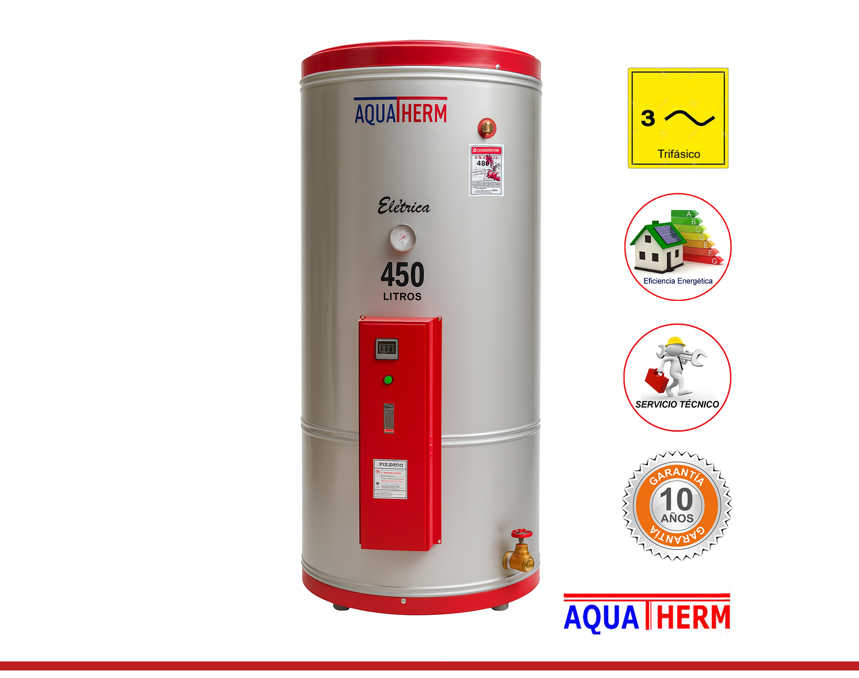 TERMA ELECTRICA INDUSTRIAL - TRIFASICO - 450 LITROS
